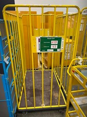 Cage Trolley In Yellow