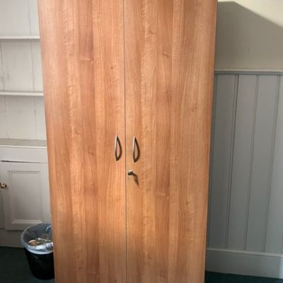 Tall Wooden Cupboard With 5 Shelves