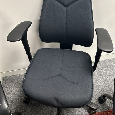Swivel Chair In Dark Grey
