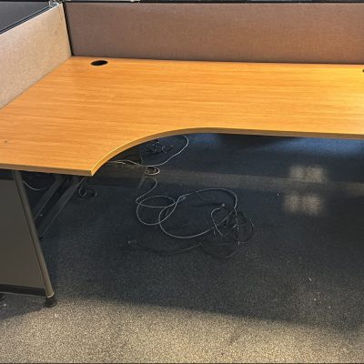Corner Desks with Back & Side Dividers - 180cm