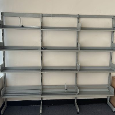 Shelving - Metal Wall Shelving – 195cm H x 225cm W