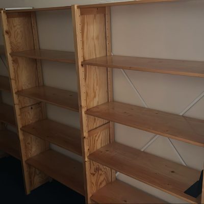 Shelving - Wooden Wall Shelving - 275cm W x 178cm H