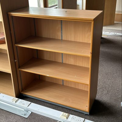 Bookcases - Medium Wooden Bookcase - 120cm H