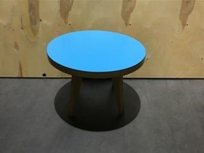 Tables - Small Round Coffee Table In Blue