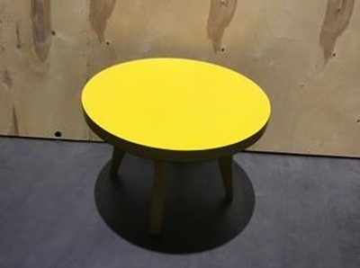 Tables - Small Round Coffee Table In Yellow