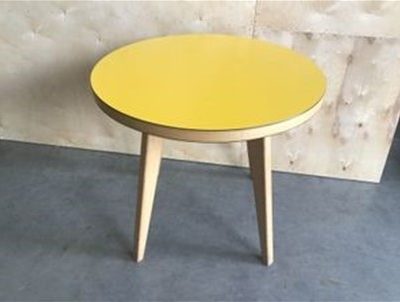 Tables - Small Round Table In Yellow