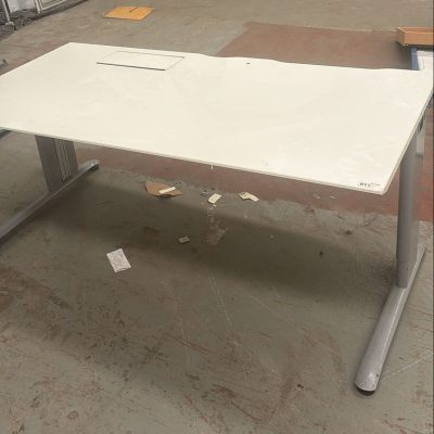 Desking - White Desk - 160cm W